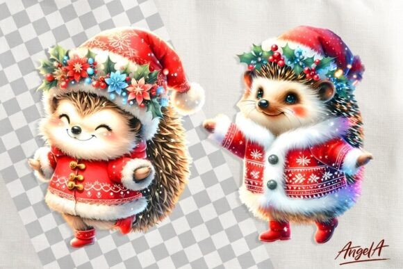 Christmas Clipart, Cute Hedgehog Clipart: A Seller’s Review for Illustrations