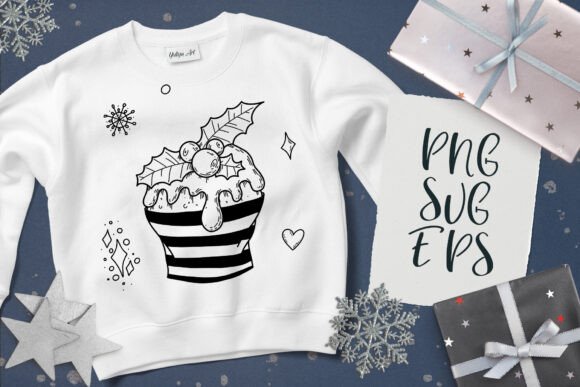 Christmas Cupcake SVG, EPS Png: A Crafter’s Review for Illustrations