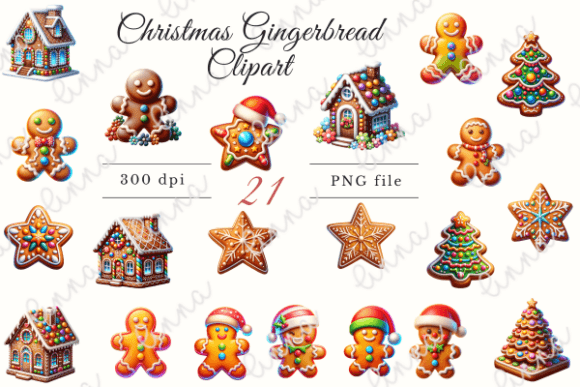 Christmas Gingerbread Clipart Review