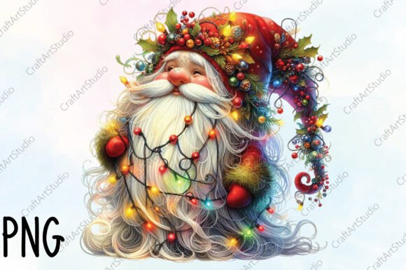 Christmas Gnome Light PNG Clipart for Illustrations