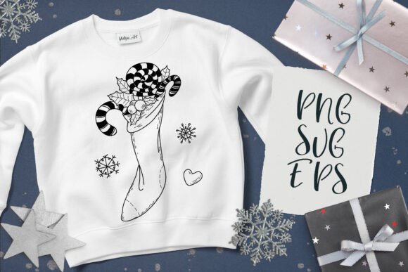 Christmas Stocking SVG, EPS Png Illustrations Review