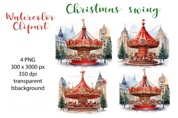 Christmas Swing Watercolor Clipart: A Designer’s Review for Brand Identity and Illustrations