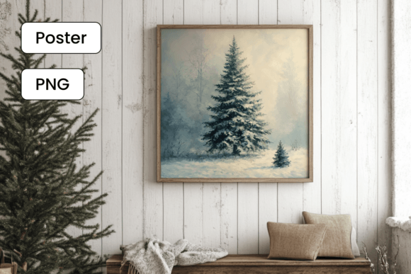 Christmas Tree Painting DIY Poster: A Publisher’s Take on Seasonal Illustrations