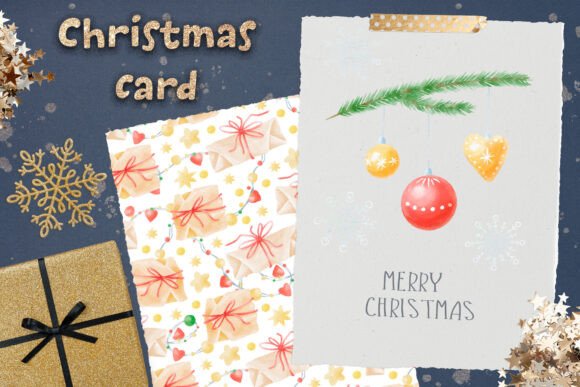 Christmas Tree Postcard Png Illustrations Review