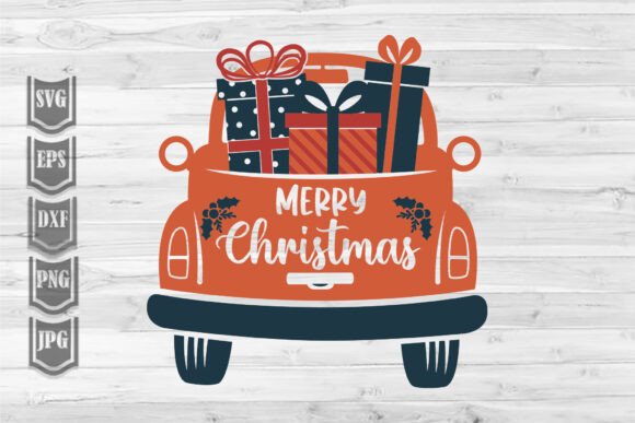 Christmas Truck with Gifts Illustrations Review