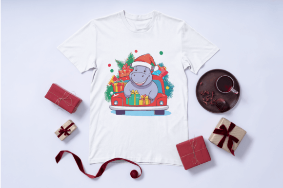 Lovely Christmas Hippo Clipart PNGs: A Seller’s Review of This Festive Freebie