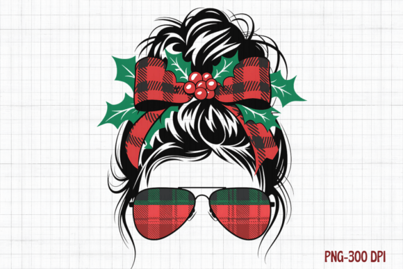 Merry Christmas Messy Bun Sublimation: A Designer’s Review for Modern Illustrations