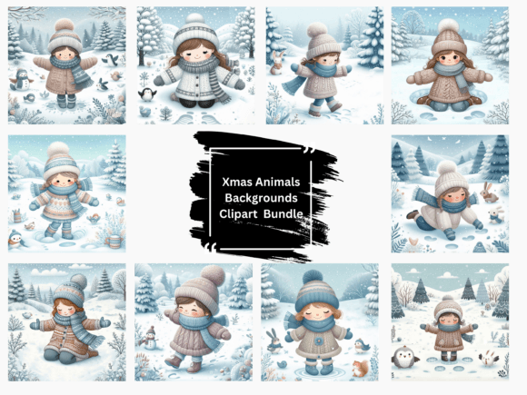 Reviewing Christmas Children Illustrations for Client Work