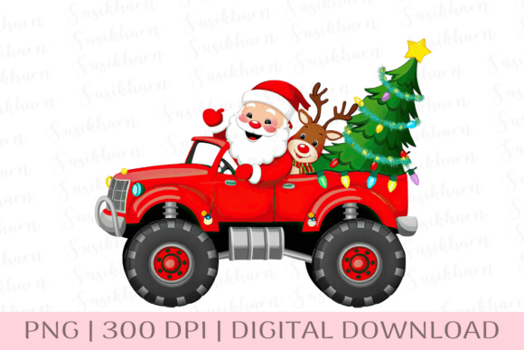 Santa Claus Reindeer Red Truck Christmas Embroidery Review