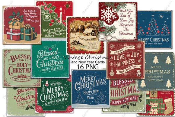 Vintage Christmas and New Year Cards: A Publisher’s Review of Seasonal Illustrations